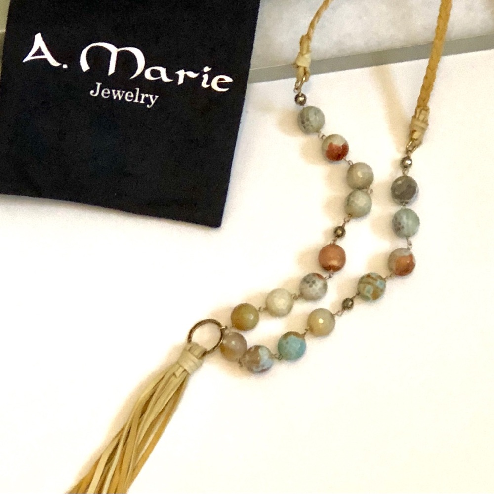 A. Marie Jewelry, Semi-Precious Stones w/Gold